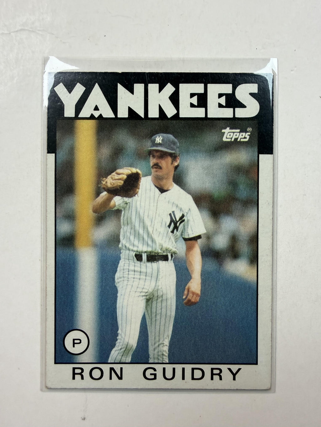 1986 Topps #610 Ron Guidry New York Yankees