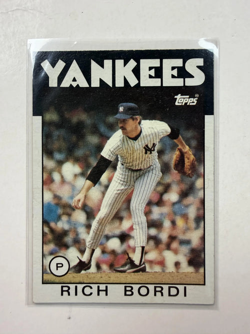 Front of Card 1986 Topps #94 Rich Bordi New York Yankees - Polish Kings Auto Detail & Customs