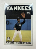 1986 Topps #738 Andre Robertson New York Yankees
