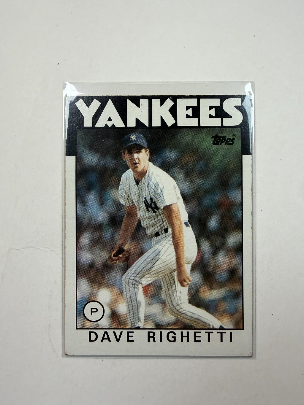 1986 Topps #560 Dave Righetti New York Yankees