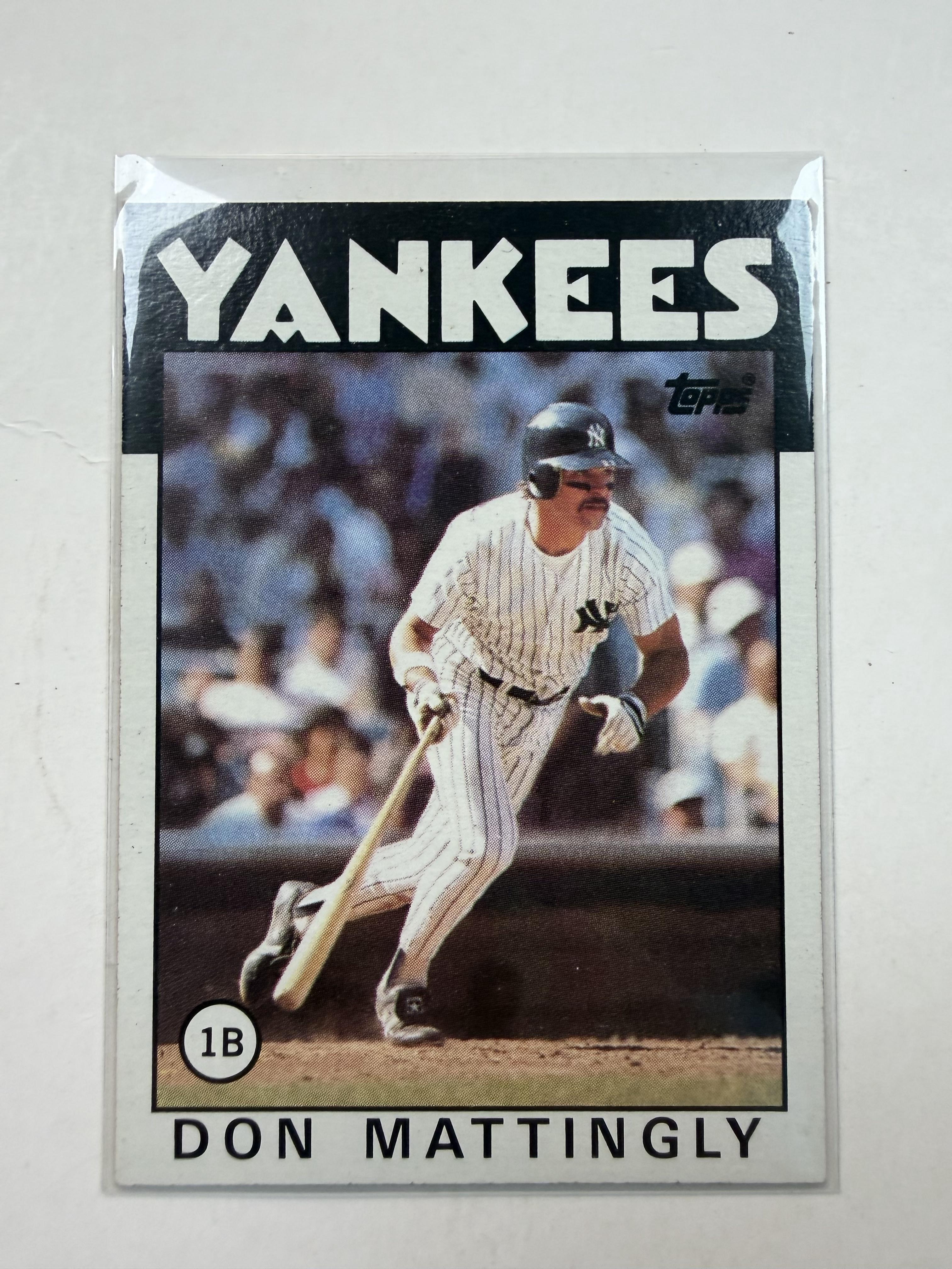 1986 Topps #180 Don Mattingly New York Yankees