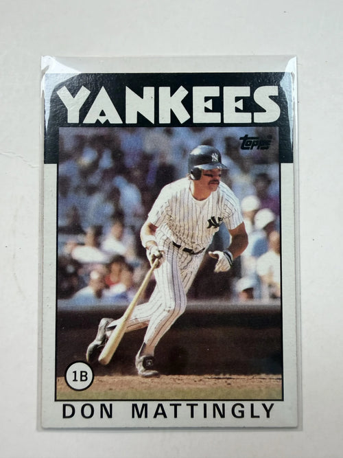Front of Card 1986 Topps #180 Don Mattingly New York Yankees - Polish Kings Auto Detail & Customs