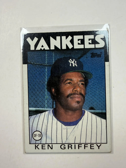 Front of Card 1986 Topps Ken Griffey New York Yankees #40 - Polish Kings Auto Detail & Customs