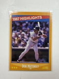 1988 Score #658 1987 Highlights Don Mattingly New York Yankees