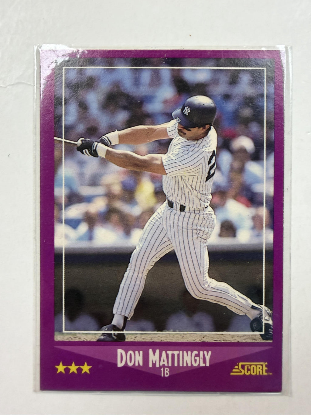 1988 Score #1 Don Mattingly New York Yankees