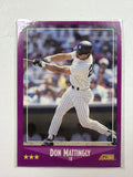 1988 Score #1 Don Mattingly New York Yankees