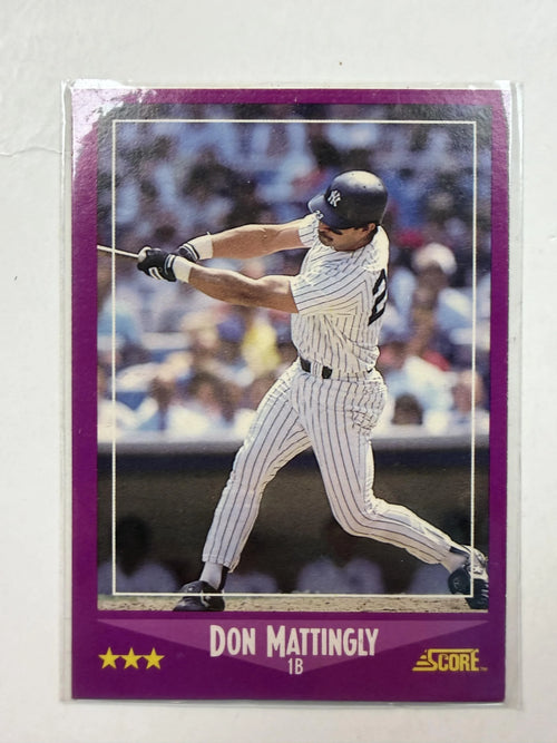 Front of Card 1988 Score #1 Don Mattingly New York Yankees - Polish Kings Auto Detail & Customs