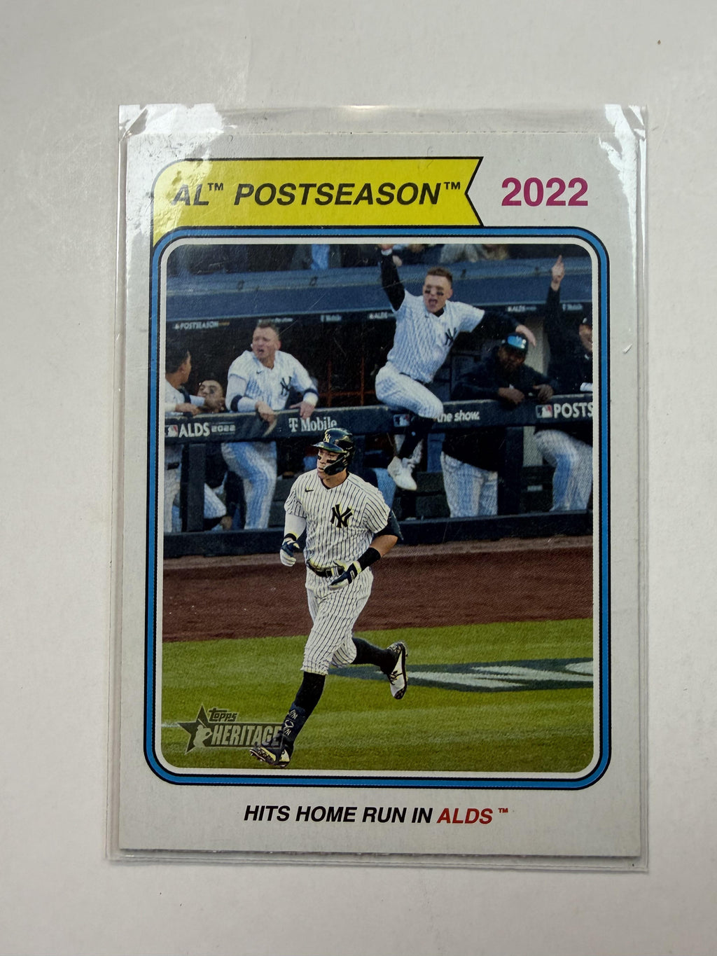 2023 Topps Heritage #441 Hits Home Run in ALDS New York Yankees