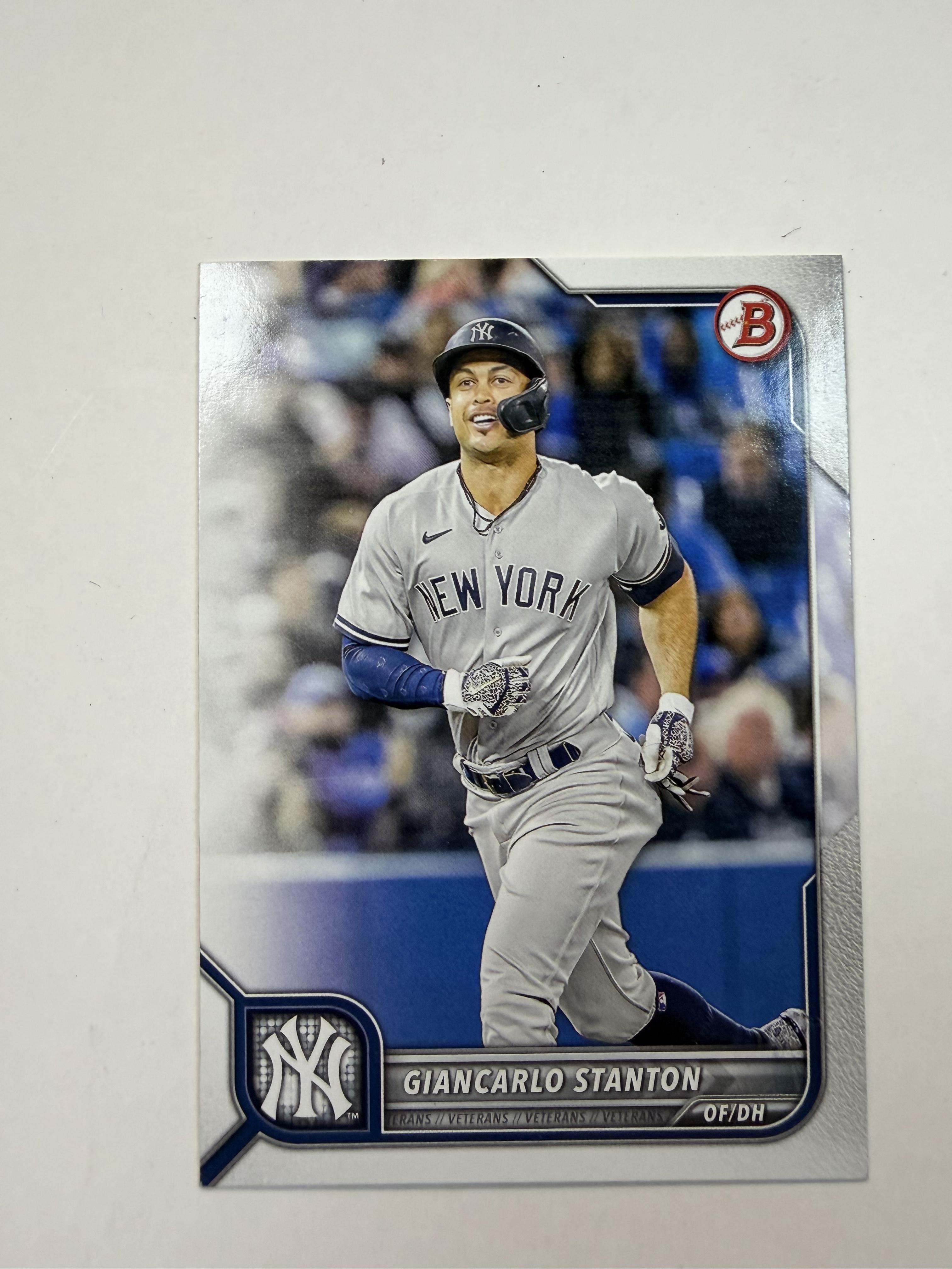 2022 Bowman #61 Giancarlo Stanton  New York Yankees