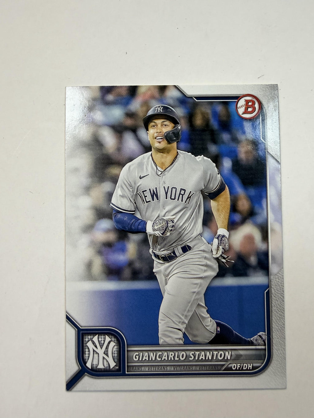 2022 Bowman #61 Giancarlo Stanton  New York Yankees