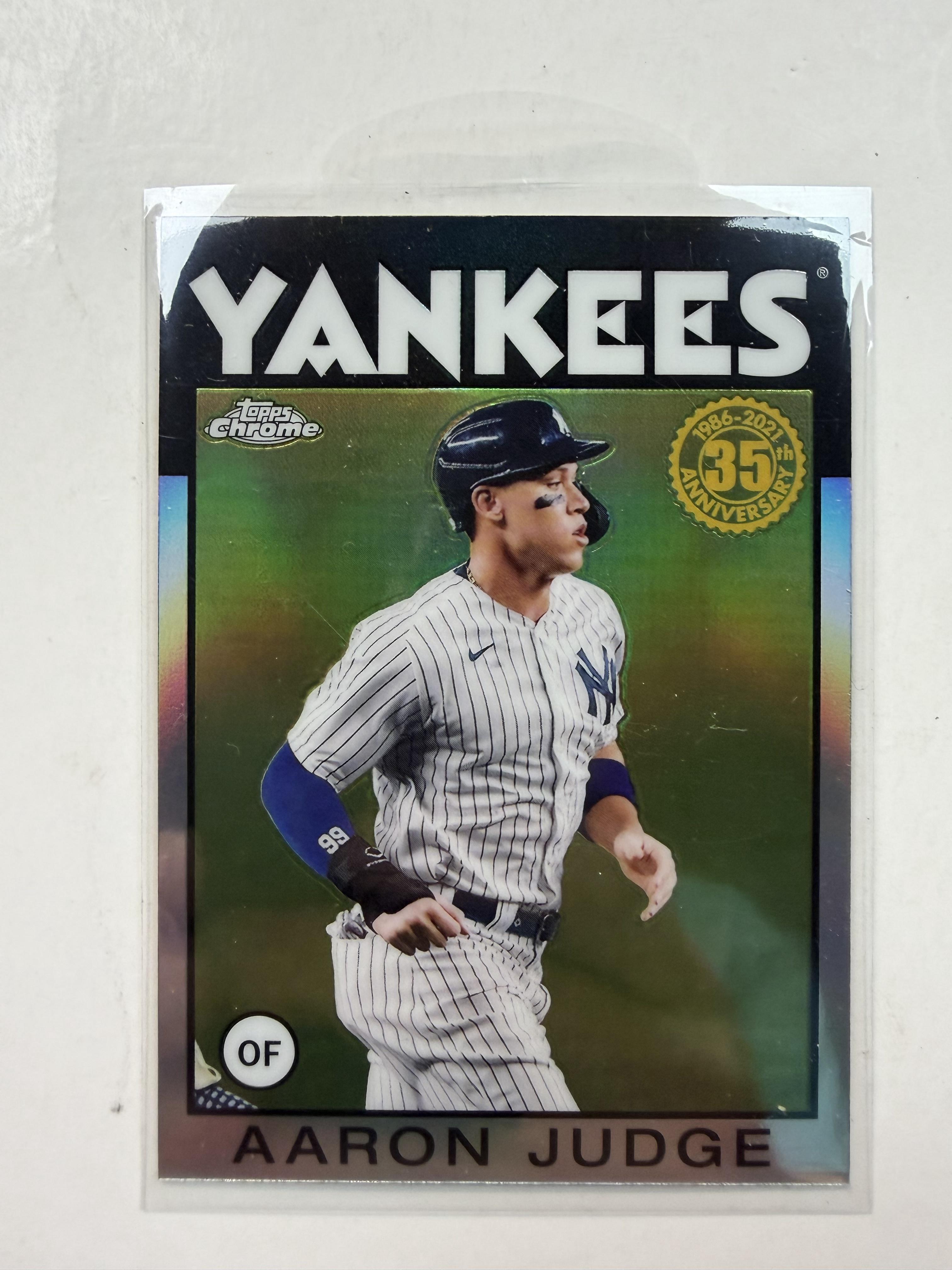 2021 Topps Chrome #86BC-1 Aaron Judge 1986 Topps Baseball 35th Anniv Refractor