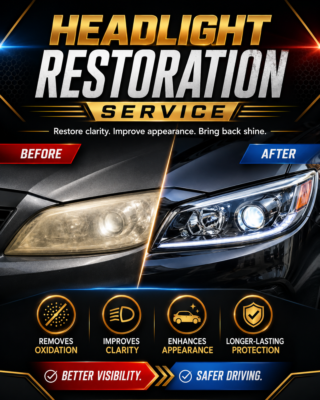 Headlight Restoration Service