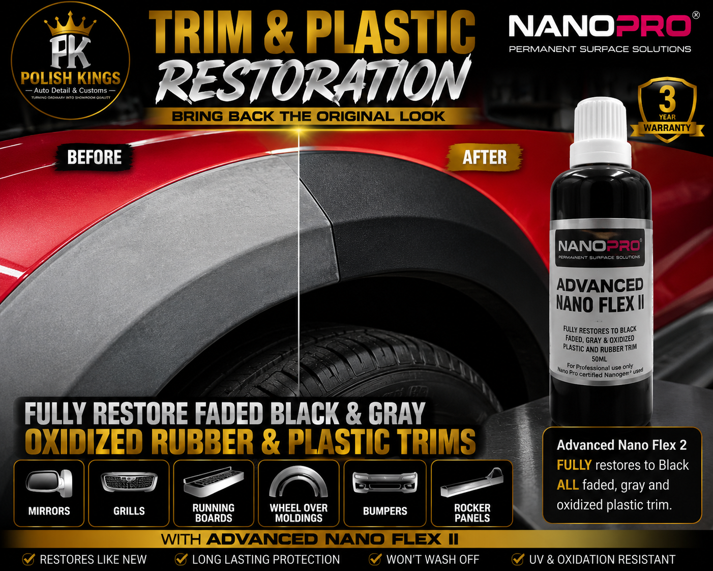 Black Trim and Plastic Restoration