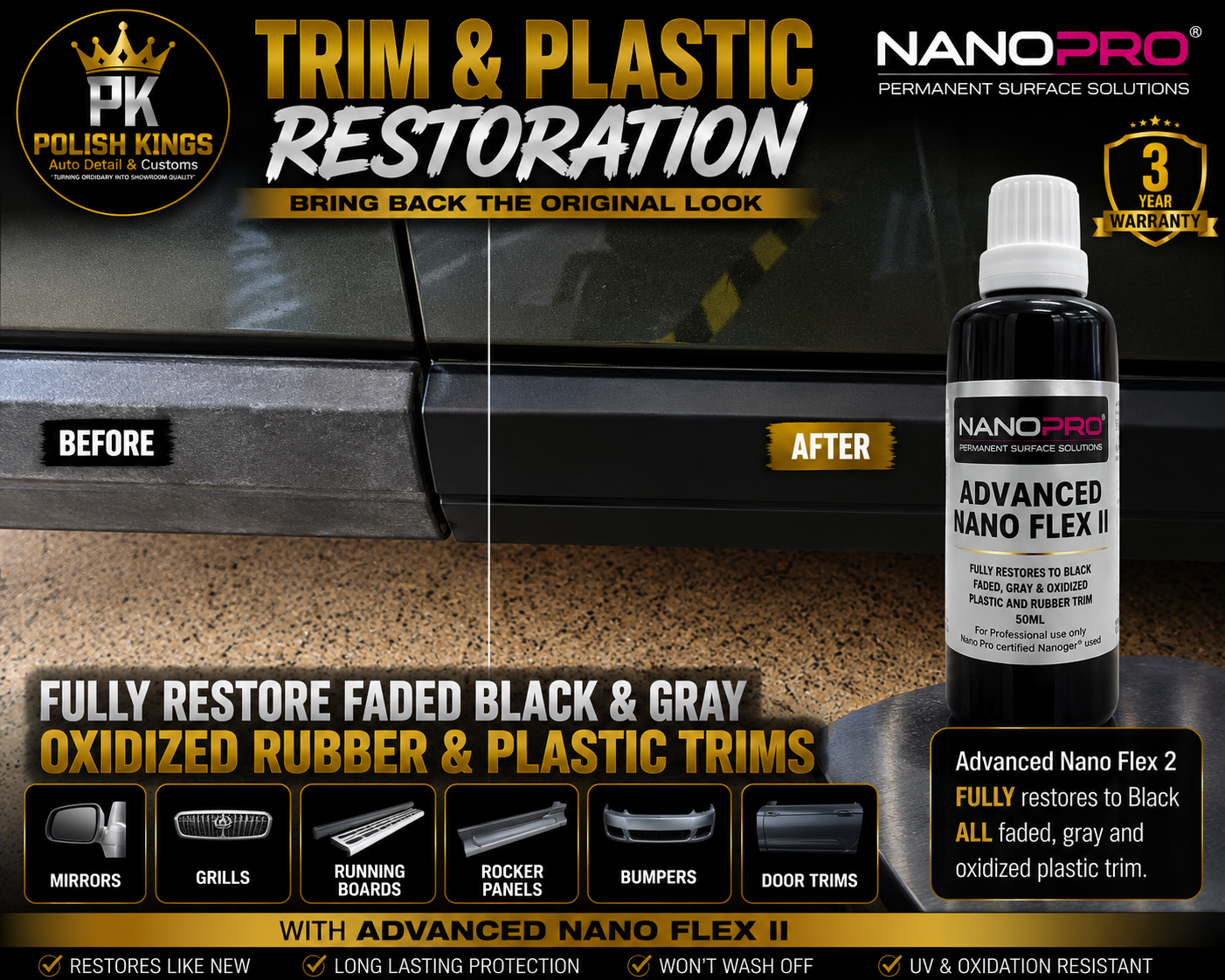 Black Trim and Plastic Restoration
