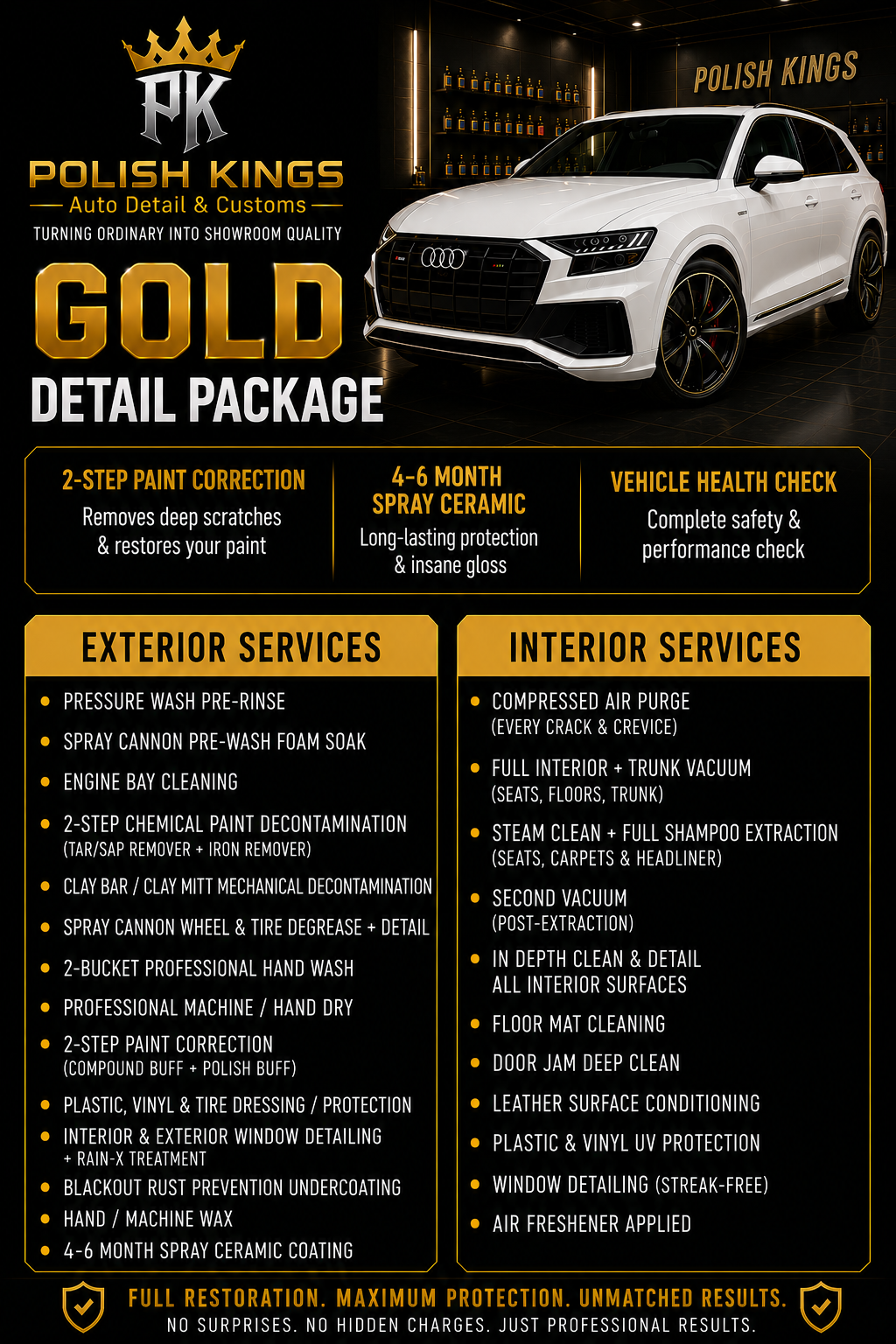 Gold Full Detail Package